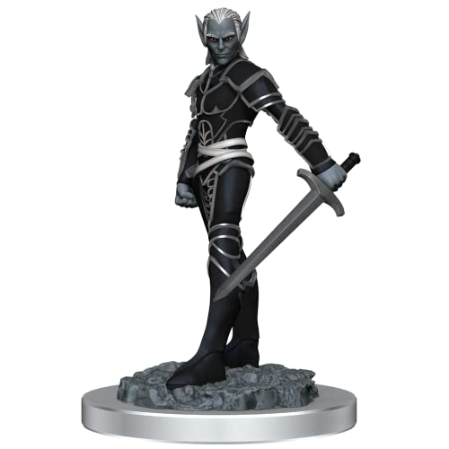 D&D Nolzurs wunderbare Miniaturen: Welle 18: Drow Fighters - Unlackiert und grundiert - Tabletop RPG Games TTRPG von WizKids