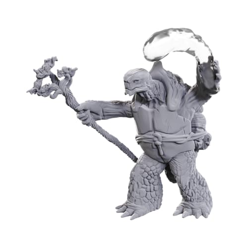 Dungeons & Dragons Nolzur's Marvelous Miniatures | Unlackierte Miniaturen | Welle 24 (Tortle Druid & Wild Shape Giant Lizard, Kunststoff) von WizKids