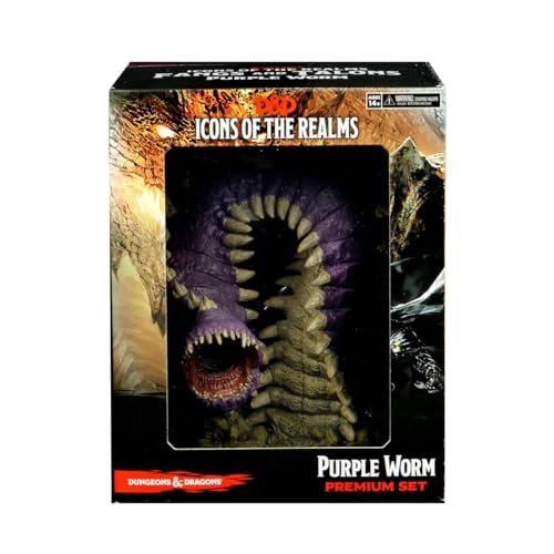 WizKids/NECA D&D Icons of The Realms: Fangs and Talons - Purple Worm Premium Set (Set 15) von WizKids