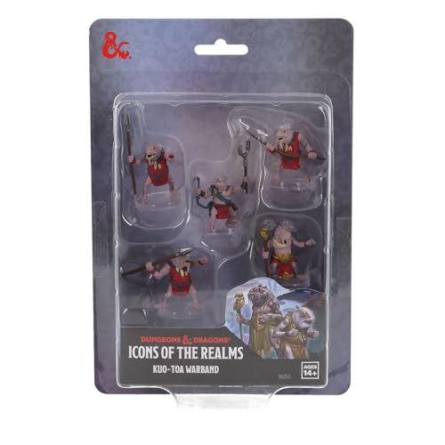 WizKids D&D Icons of The Realms: Kuo-Toa Warband - 5 Stück, Hoch detailliert, pre-printed und bereit für den Spielabend - Fantasy Miniaturen - 168+ Jahre - Deutsch WizKids D&D Icons of The Realms: Kuo-Toa Warband - 5 Stück, Hoch detailliert, pre-printed und bereit für den Spielabend - Fantasy Miniaturen - 168+ Jahre - Deutsch von WizKids