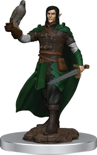 WizKids D&D Minis: Icons of The Realms Premium Figuren: Wave 7: Male Elf Ranger - Vorbemalte Dungeons and Dragons Miniatur Kompatibel mit DND und Anderen Tabletop RPG Spielen TTRPG (WK93061) von WizKids