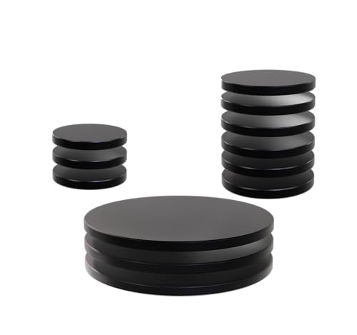 WizKids Miniatur-Basis (Schwarz, Kunststoff) - Tabletop Gaming - 168+ - 12 Count von WizKids