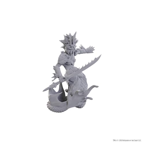 WizKids Dungeons & Dragons Nolzur's Marvelous Miniatures | Unlackierte Miniaturen | Wave 25 (Merfolk Scout) von WizKids