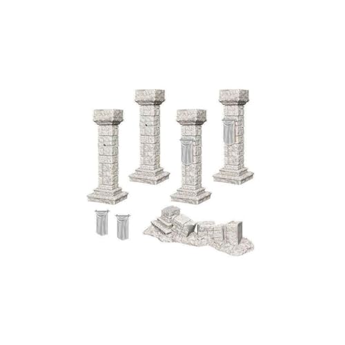 WizKids Games WZK90046 Zubehör Deep Cuts Unpainted Miniatures Terrain: Wave 11: Pillars & Banners von WizKids