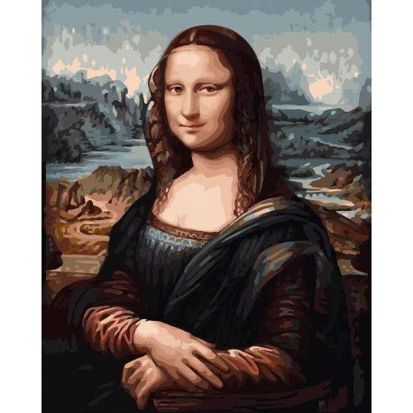 WIZARDI Malen nach Zahlen Set Mona Lisa 40 x 50 cm G014 WIZARDI Malen nach Zahlen Set Mona Lisa 40 x 50 cm G014 von Wizardi