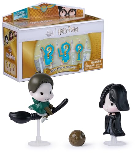 Harry Potter - Micro Magical Moments, Quidditch Überraschungsset mit 2 Figuren (ca. 3,8 cm groß) und Zubehör, Spielzeug für Kinder ab 6 Jahren, Fanartikel (sortiert) von Wizarding World