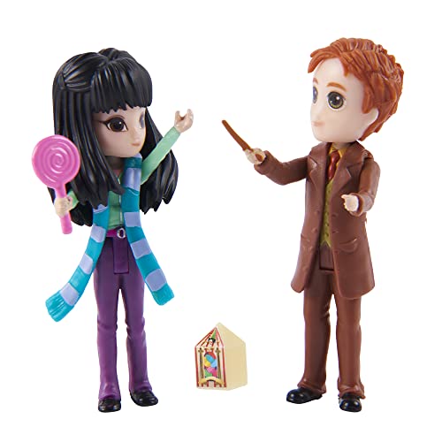 WIZARDING WORLD | Freundschafts-Set mit George Weasley und Cho Chang | Puppen 7,5 cm | 2 Zubehörteile | Spielzeug für Kinder ab 6 Jahren, 6064901 von Wizarding World