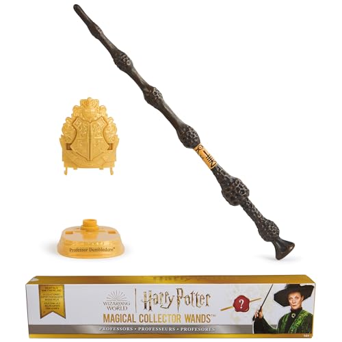 Wizarding World Harry Potter Magical Collector Wands Überraschungsstab mit Hogwarts Ausstellungsständer, Professor-Serie (Modelle variieren) von Wizarding World