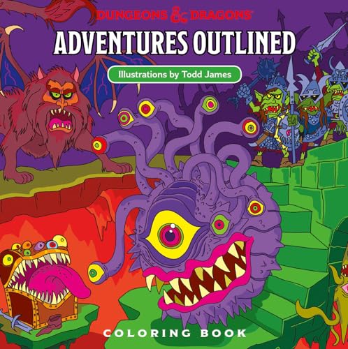 Dungeons & Dragons Adventures Outlined Coloring Book von Wizards of the Coast