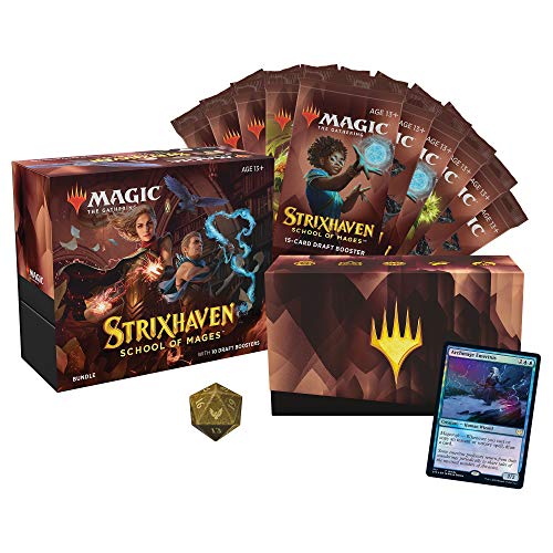 Magic: The Gathering Strixhaven Bundle, 10 Draft Boosters (150 Magic Cards) & Accessories, Multi Colour von Wizards of the Coast