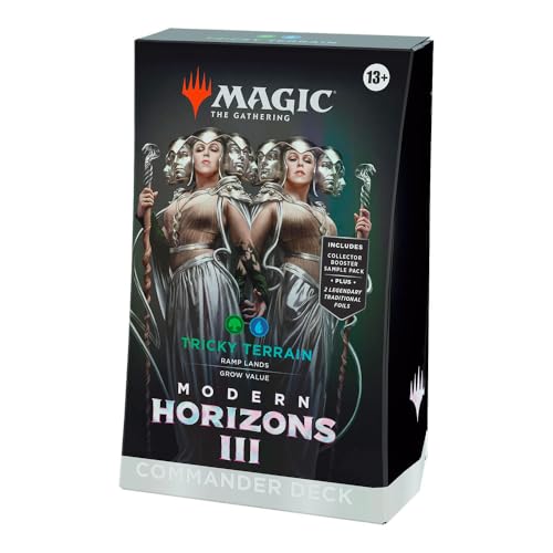 Wizards of the Coast Modern Horizons 3 Tricky Terrain Commander Decks - Magic the Gathering - EN - Sammelkartenspiel - Kartenspiel - 110 Stück Wizards of the Coast Modern Horizons 3 Tricky Terrain Commander Decks - Magic the Gathering - EN - Sammelkartenspiel - Kartenspiel - 110 Stück von Wizards of the Coast
