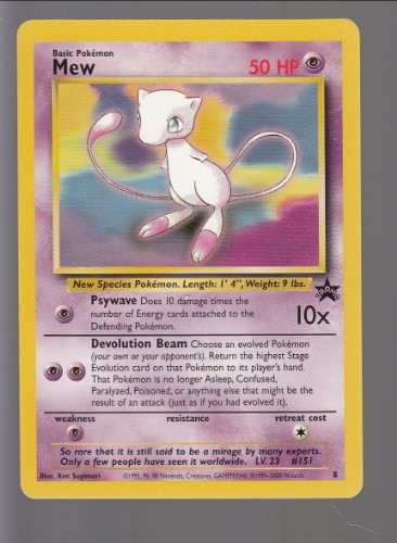 Pokemon Singles - Black Star Movie 2000 Promo-Karte – Mew (MBS-8, #151) von Pokémon
