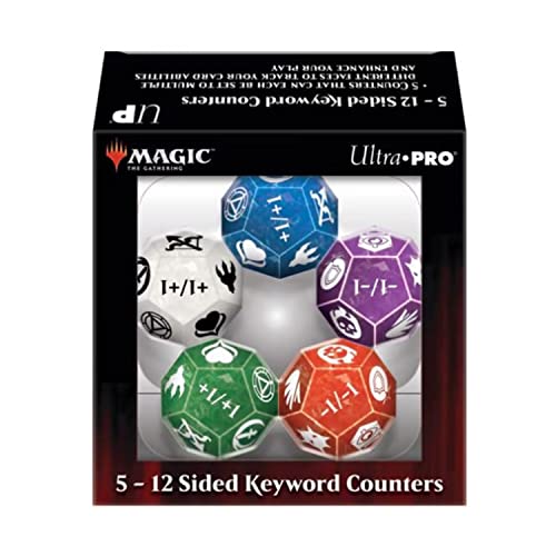 Ultra Pro 12-Sided Keyword Counters for Magic: The Gathering (5) von Wizards of the Coast