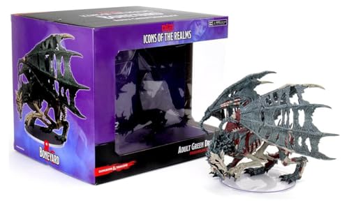 WizKids Adult Green Dracolich - Boneyard DandD Icons of Realms Gargantuan Mini Halloween von RUBIE'S