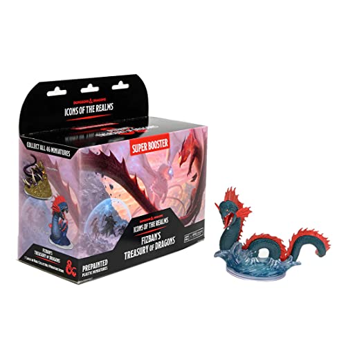 D&D Icons of The Realms: Fizban's Treasury of Dragons - Super Booster (Set22) - enthält 1 riesige seltene Figur, vorbemalt, vormontiert, Miniatur, Dungeons & Dragons von WizKids