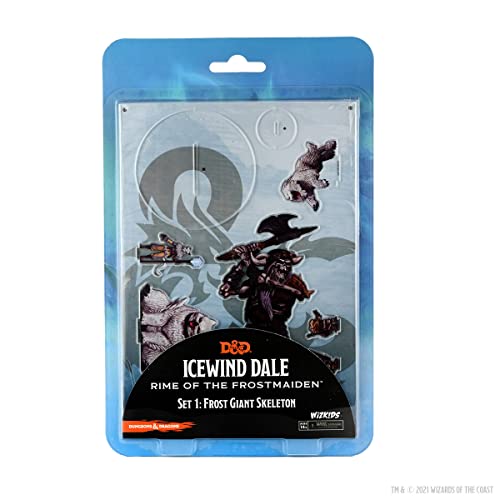 D&D Idols of The Realms Mini-Features: Icewind Dale: Rime of the Frostmaiden: 2D-Set 1 (Frost Giant Skelett) von Wizkids Games