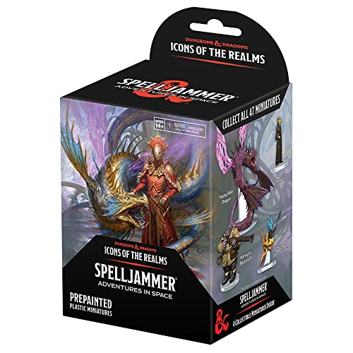 WizKids D&D Icons of The Realms: Spelljammer Adventures in Space - Booster (Set 24) Miniaturen, zufällig Sortiert, Dungeons & Dragons von WizKids