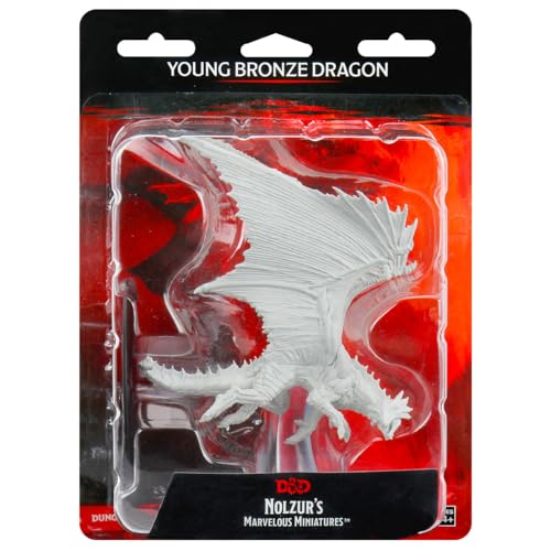 WizKids D&D Nolzur's Marvelous Miniatures - Young Bronze Dragon (6 Units) von WizKids