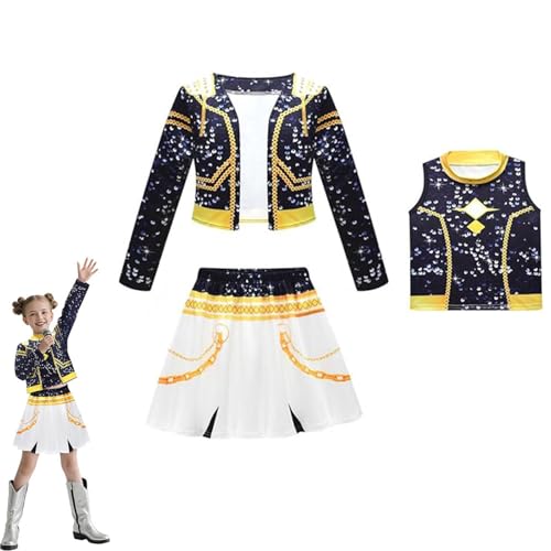Wizvox Anime-Cosplay-Bühnenauftritt Popsängerin für Rollenspiele, Halloween-Anzug, Performance-Uniform,A-120 von Wizvox