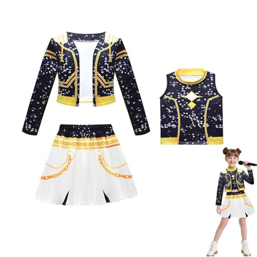 Wizvox Cosplay-Kostüm für Mädchen Anime-Cosplay-Kostüm mit Mantel, Oberteil und Shorts für Mädchen,A-130 von Wizvox