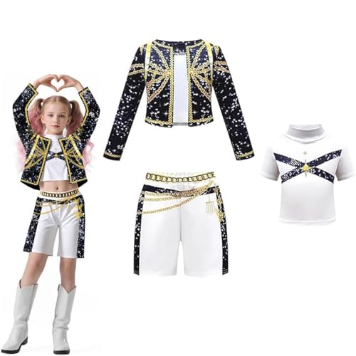 Wizvox Halloween-Cosplay-Kostüme Halloween-Kostüme für Kleinkinder, Party- und Bühnenoutfits,B-140 von Wizvox