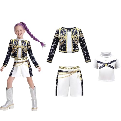 Wizvox Kostüm für Mädchen Halloween-Outfits, süße Bühnen-Merchandise, 3–14 Jahre,B-160 von Wizvox