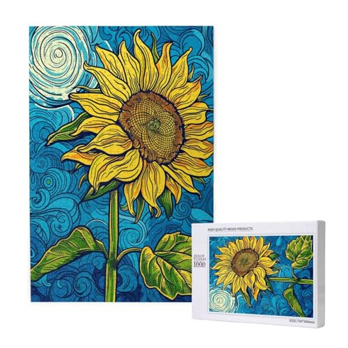 Abstrakt Puzzle 1500 Teile Erwachsene, Sonnenblume Puzzle Design für Erwachsene und Kinder ab 5 Jahren, Farbe Puzzel mit Geschenkbox Verpackung for Zimmer Deko Wohnzimmer, Geschenke für Frauen -9160 Abstrakt Puzzle 1500 Teile Erwachsene, Sonnenblume Puzzle Design für Erwachsene und Kinder ab 5 Jahren, Farbe Puzzel mit Geschenkbox Verpackung for Zimmer Deko Wohnzimmer, Geschenke für Frauen -9160 von Wjffnzbz
