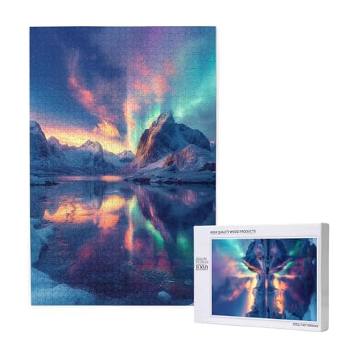 Aurora Puzzle 1000 Teile Erwachsene, Schneeberg Puzzle Design für Erwachsene und Kinder ab 5 Jahren, HD Farbe Puzzel mit Geschenkbox Verpackung for Zimmer Deko Wohnzimmer, Geschenke für Frauen -7394 Aurora Puzzle 1000 Teile Erwachsene, Schneeberg Puzzle Design für Erwachsene und Kinder ab 5 Jahren, HD Farbe Puzzel mit Geschenkbox Verpackung for Zimmer Deko Wohnzimmer, Geschenke für Frauen -7394 von Wjffnzbz