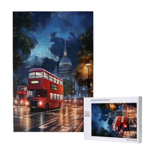 Auto Puzzle 1000 Teile Erwachsene, DIY Stadtbild Puzzle Design für Erwachsene und Kinder ab 5 Jahren, HD Farbe Puzzel mit Geschenkbox Verpackung for Zimmer Deko Wohnzimmer, Geschenke für Frauen -6389 von Wjffnzbz