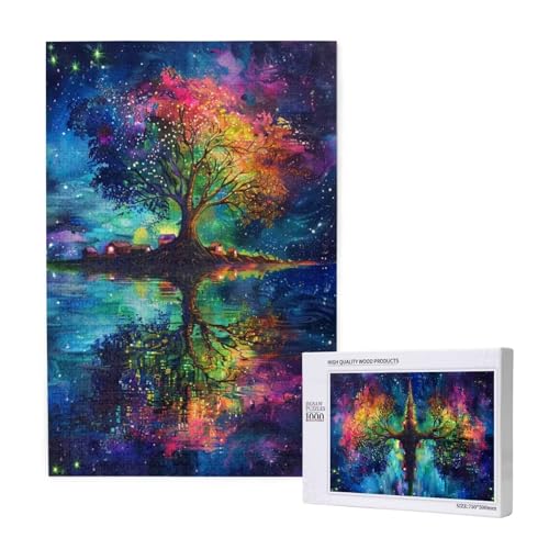 Baum Puzzle 1000 Teile Erwachsene, DIY Farbe Puzzle Design für Erwachsene und Kinder ab 5 Jahren, HD Farbe Puzzel mit Geschenkbox Verpackung for Wand Zimmer Deko Wohnzimmer, Geschenke für Frauen -9239 Baum Puzzle 1000 Teile Erwachsene, DIY Farbe Puzzle Design für Erwachsene und Kinder ab 5 Jahren, HD Farbe Puzzel mit Geschenkbox Verpackung for Wand Zimmer Deko Wohnzimmer, Geschenke für Frauen -9239 von Wjffnzbz