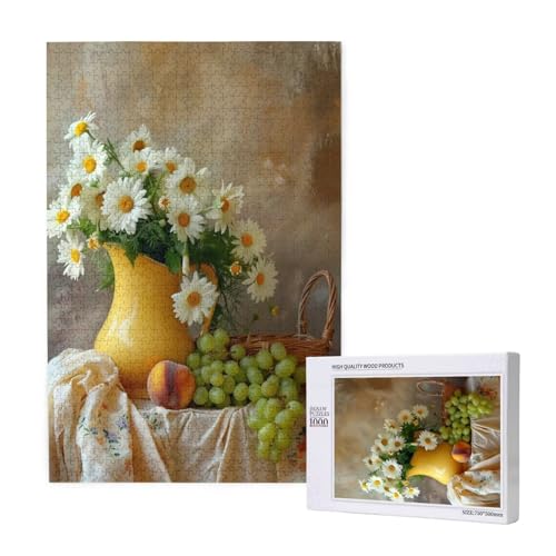 Blume Puzzle 1000 Teile Erwachsene, 5D DIY Traube Puzzle Design für Erwachsene und Kinder ab 5 Jahren, HD Farbe Puzzel mit Geschenkbox Verpackung for Zimmer Deko Wohnzimmer, Geschenke für Frauen -9574 Blume Puzzle 1000 Teile Erwachsene, 5D DIY Traube Puzzle Design für Erwachsene und Kinder ab 5 Jahren, HD Farbe Puzzel mit Geschenkbox Verpackung for Zimmer Deko Wohnzimmer, Geschenke für Frauen -9574 von Wjffnzbz