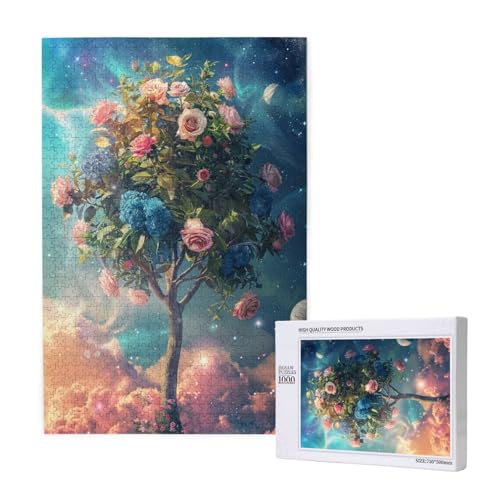 Blume Puzzle 1000 Teile Erwachsene, DIY Baum Puzzle Design für Erwachsene und Kinder ab 5 Jahren, HD Farbe Puzzel mit Geschenkbox Verpackung for Wand Zimmer Deko Wohnzimmer, Geschenke für Frauen -7044 Blume Puzzle 1000 Teile Erwachsene, DIY Baum Puzzle Design für Erwachsene und Kinder ab 5 Jahren, HD Farbe Puzzel mit Geschenkbox Verpackung for Wand Zimmer Deko Wohnzimmer, Geschenke für Frauen -7044 von Wjffnzbz