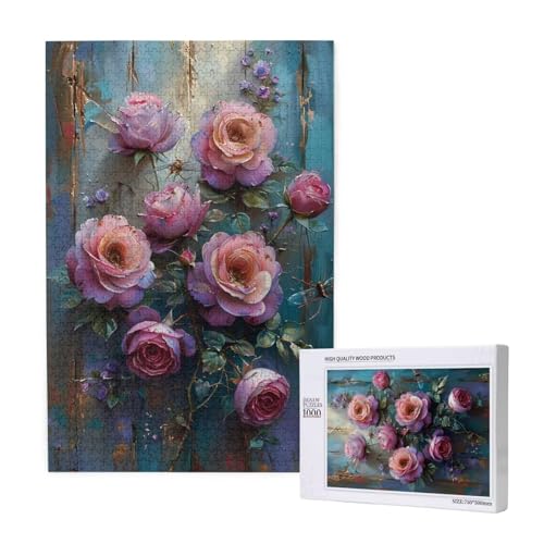 Blume Puzzle 1000 Teile Erwachsene, DIY Rosa Puzzle Design für Erwachsene und Kinder ab 5 Jahren, HD Farbe Puzzel mit Geschenkbox Verpackung for Wand Zimmer Deko Wohnzimmer, Geschenke für Frauen -7789 Blume Puzzle 1000 Teile Erwachsene, DIY Rosa Puzzle Design für Erwachsene und Kinder ab 5 Jahren, HD Farbe Puzzel mit Geschenkbox Verpackung for Wand Zimmer Deko Wohnzimmer, Geschenke für Frauen -7789 von Wjffnzbz