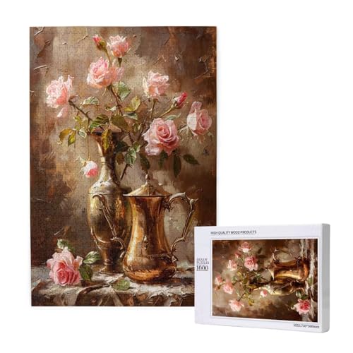 Blume Puzzle 1000 Teile Erwachsene, DIY Rosa Puzzle Design für Erwachsene und Kinder ab 5 Jahren, HD Farbe Puzzel mit Geschenkbox Verpackung for Wand Zimmer Deko Wohnzimmer, Geschenke für Frauen -8439 Blume Puzzle 1000 Teile Erwachsene, DIY Rosa Puzzle Design für Erwachsene und Kinder ab 5 Jahren, HD Farbe Puzzel mit Geschenkbox Verpackung for Wand Zimmer Deko Wohnzimmer, Geschenke für Frauen -8439 von Wjffnzbz