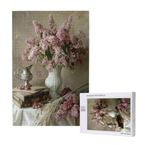 Blume Puzzle 1500 Teile Erwachsene, DIY Rosa Puzzle Design für Erwachsene und Kinder ab 5 Jahren, HD Farbe Puzzel mit Geschenkbox Verpackung for Wand Zimmer Deko Wohnzimmer, Geschenke für Frauen -9765 Blume Puzzle 1500 Teile Erwachsene, DIY Rosa Puzzle Design für Erwachsene und Kinder ab 5 Jahren, HD Farbe Puzzel mit Geschenkbox Verpackung for Wand Zimmer Deko Wohnzimmer, Geschenke für Frauen -9765 von Wjffnzbz