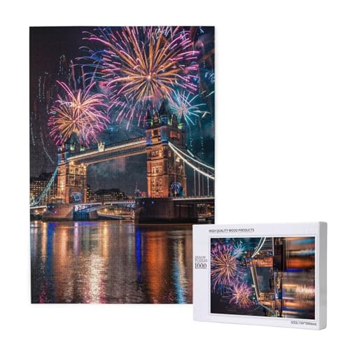 Brücke Puzzle 1000 Teile Erwachsene, Feuerwerk Puzzle Design für Erwachsene und Kinder ab 5 Jahren, HD Farbe Puzzel mit Geschenkbox Verpackung for Zimmer Deko Wohnzimmer, Geschenke für Frauen -9509 Brücke Puzzle 1000 Teile Erwachsene, Feuerwerk Puzzle Design für Erwachsene und Kinder ab 5 Jahren, HD Farbe Puzzel mit Geschenkbox Verpackung for Zimmer Deko Wohnzimmer, Geschenke für Frauen -9509 von Wjffnzbz