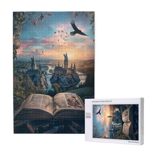 Buch Puzzle 1000 Teile Erwachsene, DIY Vogel Puzzle Design für Erwachsene und Kinder ab 5 Jahren, HD Farbe Puzzel mit Geschenkbox Verpackung for Wand Zimmer Deko Wohnzimmer, Geschenke für Frauen -9839 von Wjffnzbz