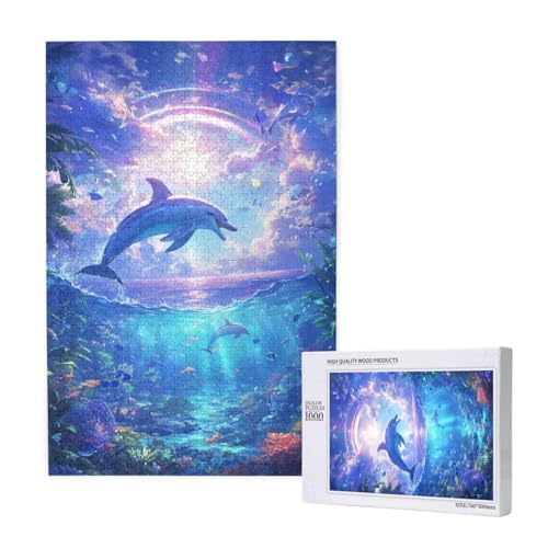 Delphin Puzzle 1000 Teile Erwachsene, DIY Koralle Puzzle Design für Erwachsene und Kinder ab 5 Jahren, HD Farbe Puzzel mit Geschenkbox Verpackung for Zimmer Deko Wohnzimmer, Geschenke für Frauen -6134 Delphin Puzzle 1000 Teile Erwachsene, DIY Koralle Puzzle Design für Erwachsene und Kinder ab 5 Jahren, HD Farbe Puzzel mit Geschenkbox Verpackung for Zimmer Deko Wohnzimmer, Geschenke für Frauen -6134 von Wjffnzbz