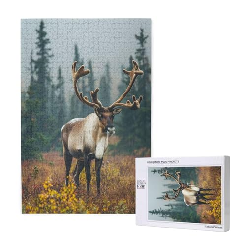 Elch Puzzle 1000 Teile Erwachsene, DIY Tier Puzzle Design für Erwachsene und Kinder ab 5 Jahren, HD Farbe Puzzel mit Geschenkbox Verpackung for Wand Zimmer Deko Wohnzimmer, Geschenke für Frauen -9494 Elch Puzzle 1000 Teile Erwachsene, DIY Tier Puzzle Design für Erwachsene und Kinder ab 5 Jahren, HD Farbe Puzzel mit Geschenkbox Verpackung for Wand Zimmer Deko Wohnzimmer, Geschenke für Frauen -9494 von Wjffnzbz