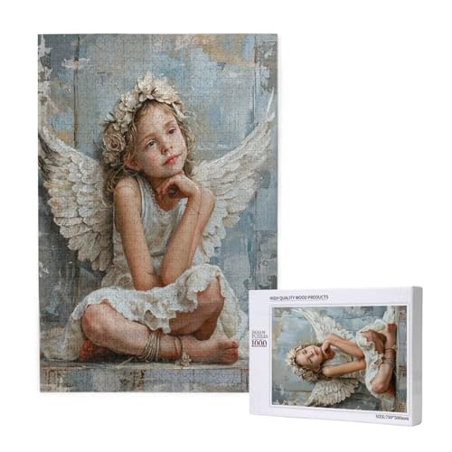 Engel Puzzle 1000 Teile Erwachsene, 5D DIY Blume Puzzle Design für Erwachsene und Kinder ab 5 Jahren, HD Farbe Puzzel mit Geschenkbox Verpackung for Zimmer Deko Wohnzimmer, Geschenke für Frauen -6194 Engel Puzzle 1000 Teile Erwachsene, 5D DIY Blume Puzzle Design für Erwachsene und Kinder ab 5 Jahren, HD Farbe Puzzel mit Geschenkbox Verpackung for Zimmer Deko Wohnzimmer, Geschenke für Frauen -6194 von Wjffnzbz