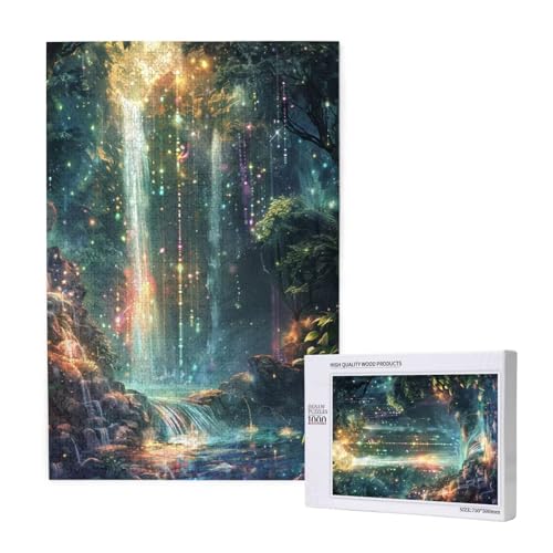 Fallen Puzzle 1500 Teile Erwachsene, 5D DIY Baum Puzzle Design für Erwachsene und Kinder ab 5 Jahren, HD Farbe Puzzel mit Geschenkbox Verpackung for Zimmer Deko Wohnzimmer, Geschenke für Frauen -8120 von Wjffnzbz