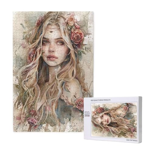 Frau Puzzle 1000 Teile Erwachsene, DIY Blume Puzzle Design für Erwachsene und Kinder ab 5 Jahren, HD Farbe Puzzel mit Geschenkbox Verpackung for Wand Zimmer Deko Wohnzimmer, Geschenke für Frauen -8744 Frau Puzzle 1000 Teile Erwachsene, DIY Blume Puzzle Design für Erwachsene und Kinder ab 5 Jahren, HD Farbe Puzzel mit Geschenkbox Verpackung for Wand Zimmer Deko Wohnzimmer, Geschenke für Frauen -8744 von Wjffnzbz