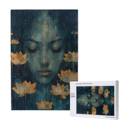 Frau Puzzle 1000 Teile Erwachsene, DIY Lotus Puzzle Design für Erwachsene und Kinder ab 5 Jahren, HD Farbe Puzzel mit Geschenkbox Verpackung for Wand Zimmer Deko Wohnzimmer, Geschenke für Frauen -7834 Frau Puzzle 1000 Teile Erwachsene, DIY Lotus Puzzle Design für Erwachsene und Kinder ab 5 Jahren, HD Farbe Puzzel mit Geschenkbox Verpackung for Wand Zimmer Deko Wohnzimmer, Geschenke für Frauen -7834 von Wjffnzbz