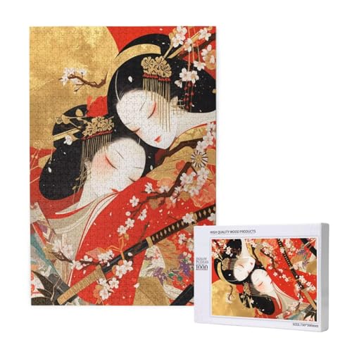 Geisha Puzzle 1500 Teile Erwachsene, 5D DIY Japan Puzzle Design für Erwachsene und Kinder ab 5 Jahren, HD Farbe Puzzel mit Geschenkbox Verpackung for Zimmer Deko Wohnzimmer, Geschenke für Frauen -8920 Geisha Puzzle 1500 Teile Erwachsene, 5D DIY Japan Puzzle Design für Erwachsene und Kinder ab 5 Jahren, HD Farbe Puzzel mit Geschenkbox Verpackung for Zimmer Deko Wohnzimmer, Geschenke für Frauen -8920 von Wjffnzbz