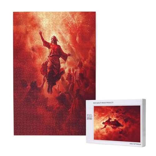 Jesus Puzzle 1500 Teile Erwachsene, 5D DIY Himmel Puzzle Design für Erwachsene und Kinder ab 5 Jahren, HD Farbe Puzzel mit Geschenkbox Verpackung for Zimmer Deko Wohnzimmer, Geschenke für Frauen -7220 Jesus Puzzle 1500 Teile Erwachsene, 5D DIY Himmel Puzzle Design für Erwachsene und Kinder ab 5 Jahren, HD Farbe Puzzel mit Geschenkbox Verpackung for Zimmer Deko Wohnzimmer, Geschenke für Frauen -7220 von Wjffnzbz
