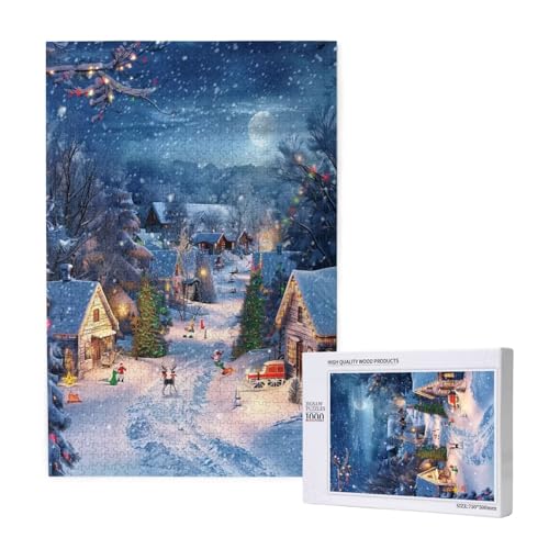 Kabine Puzzle 1000 Teile Erwachsene, Schneeszene Puzzle Design für Erwachsene und Kinder ab 5 Jahren, HD Farbe Puzzel mit Geschenkbox Verpackung for Zimmer Deko Wohnzimmer, Geschenke für Frauen -9789 Kabine Puzzle 1000 Teile Erwachsene, Schneeszene Puzzle Design für Erwachsene und Kinder ab 5 Jahren, HD Farbe Puzzel mit Geschenkbox Verpackung for Zimmer Deko Wohnzimmer, Geschenke für Frauen -9789 von Wjffnzbz