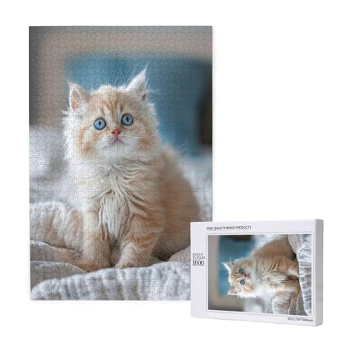 Katze Puzzle 1000 Teile Erwachsene, DIY Niedlich Puzzle Design für Erwachsene und Kinder ab 5 Jahren, HD Farbe Puzzel mit Geschenkbox Verpackung for Zimmer Deko Wohnzimmer, Geschenke für Frauen -8204 Katze Puzzle 1000 Teile Erwachsene, DIY Niedlich Puzzle Design für Erwachsene und Kinder ab 5 Jahren, HD Farbe Puzzel mit Geschenkbox Verpackung for Zimmer Deko Wohnzimmer, Geschenke für Frauen -8204 von Wjffnzbz