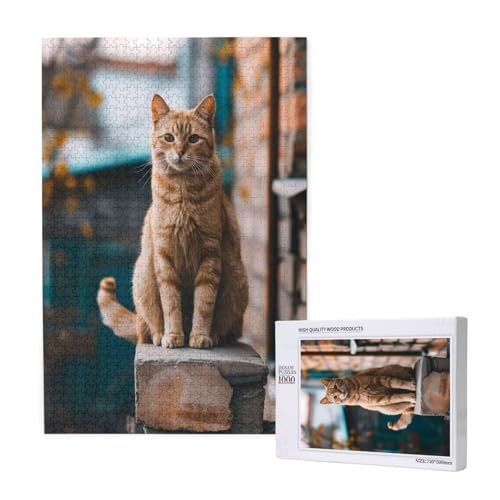 Katze Puzzle 1500 Teile Erwachsene, DIY Niedlich Puzzle Design für Erwachsene und Kinder ab 5 Jahren, HD Farbe Puzzel mit Geschenkbox Verpackung for Zimmer Deko Wohnzimmer, Geschenke für Frauen -9300 Katze Puzzle 1500 Teile Erwachsene, DIY Niedlich Puzzle Design für Erwachsene und Kinder ab 5 Jahren, HD Farbe Puzzel mit Geschenkbox Verpackung for Zimmer Deko Wohnzimmer, Geschenke für Frauen -9300 von Wjffnzbz