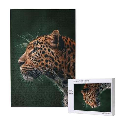 Leopard Puzzle 1500 Teile Erwachsene, 5D DIY Tier Puzzle Design für Erwachsene und Kinder ab 5 Jahren, HD Farbe Puzzel mit Geschenkbox Verpackung for Zimmer Deko Wohnzimmer, Geschenke für Frauen -9245 Leopard Puzzle 1500 Teile Erwachsene, 5D DIY Tier Puzzle Design für Erwachsene und Kinder ab 5 Jahren, HD Farbe Puzzel mit Geschenkbox Verpackung for Zimmer Deko Wohnzimmer, Geschenke für Frauen -9245 von Wjffnzbz