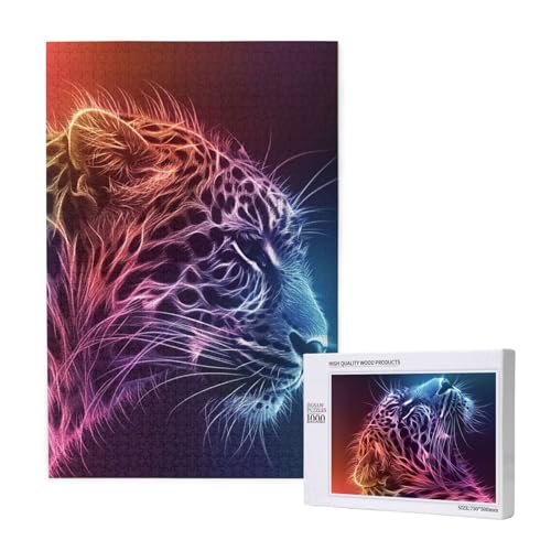 Leopard Puzzle 1500 Teile Erwachsene, DIY Farbe Puzzle Design für Erwachsene und Kinder ab 5 Jahren, HD Farbe Puzzel mit Geschenkbox Verpackung for Zimmer Deko Wohnzimmer, Geschenke für Frauen -9410 Leopard Puzzle 1500 Teile Erwachsene, DIY Farbe Puzzle Design für Erwachsene und Kinder ab 5 Jahren, HD Farbe Puzzel mit Geschenkbox Verpackung for Zimmer Deko Wohnzimmer, Geschenke für Frauen -9410 von Wjffnzbz